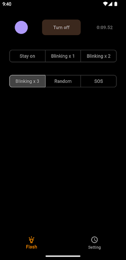 Beat Flash blinking light Screen 3