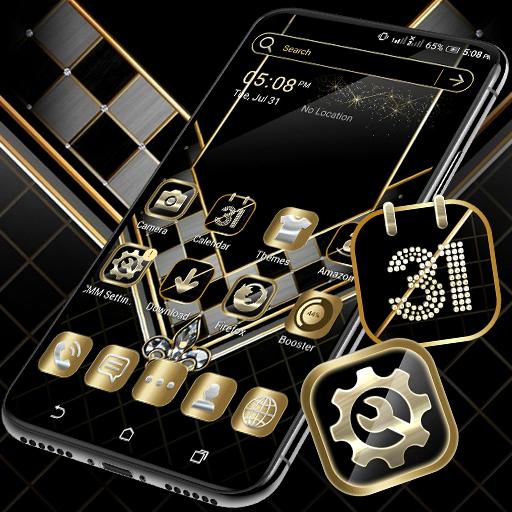 Black Luxury Gold Theme  Icon