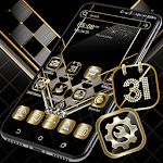 Cover Image of Download Black Luxury Gold Launcher Theme 4.0 APK