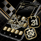 Black Luxury Gold Launcher Theme icon