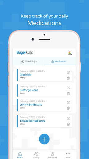 BloodSugar & Medication Record Screen 3