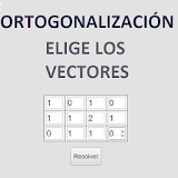 Ortogonalización Gauss icon