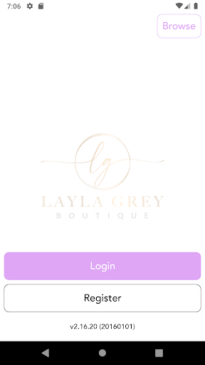 Android application Layla Grey Boutique screenshort