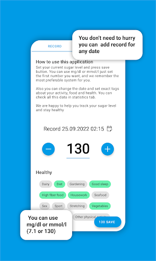 Android application Sugar Level | Diabetes Control screenshort