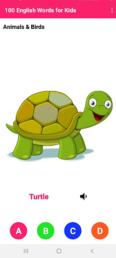 Android application 100 English Words for Kids screenshort