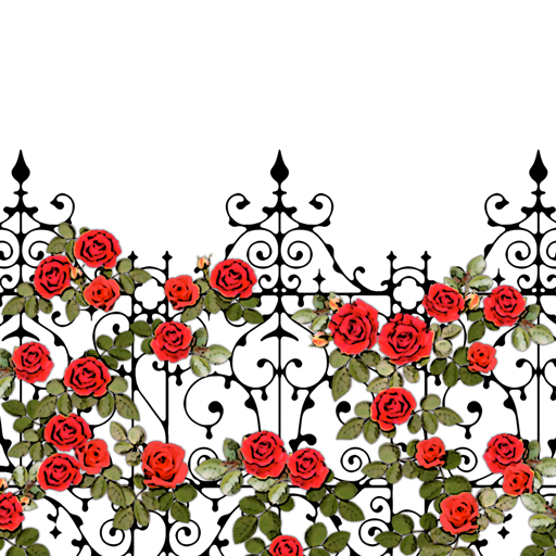 Simple Wallpaper Rosy Fence logo