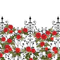 Simple Wallpaper Rosy Fence