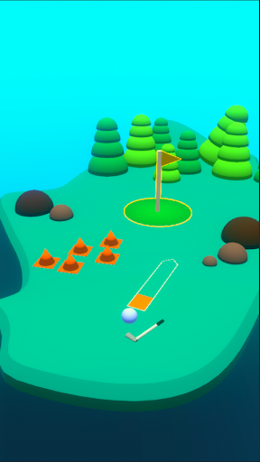 Android application Cliff Golf 3D screenshort