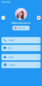 Milana Khametova call & chat