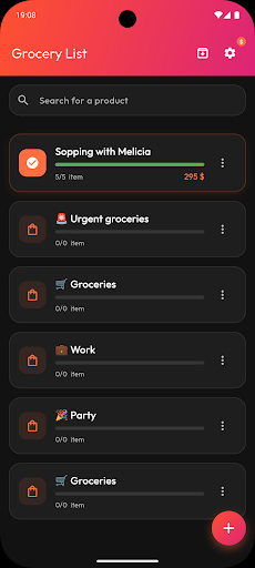 Meal2Cart – Shopping Lists