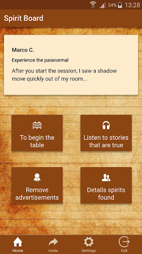 Android application Ghost Board screenshort