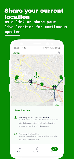 Rotas: Live Navigation Share Screen 2