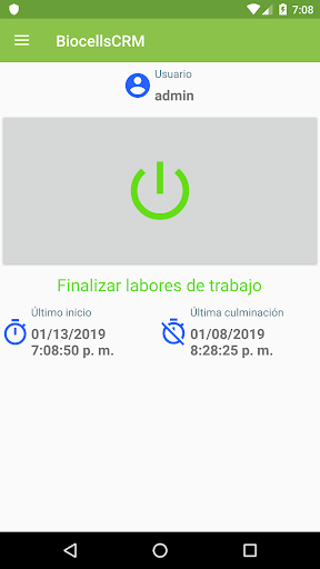 Android application BiocellsCRM screenshort