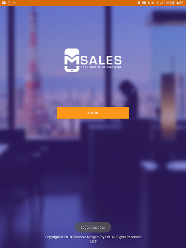 mSalesApp Screen 3