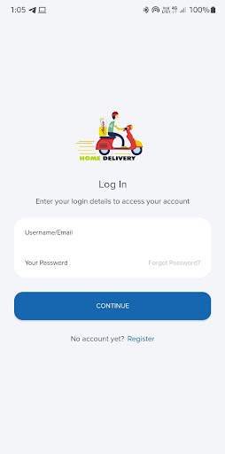Android application ASWAS HOME DELIVERY screenshort