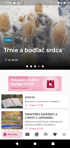 Android application TV LUX screenshort