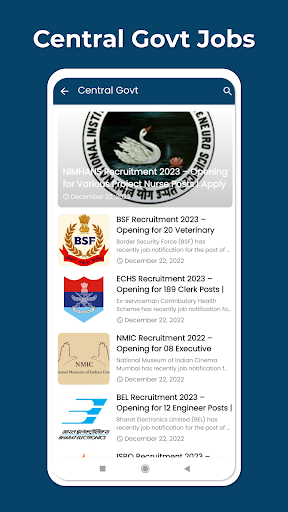 Android application UP Jobs Alert screenshort