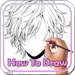 Cover Image of Herunterladen How to Draw Anime Hair | Step by Step Tutorial 1.1 APK