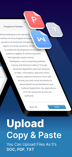 Screenshot of Plagiarism Checker App