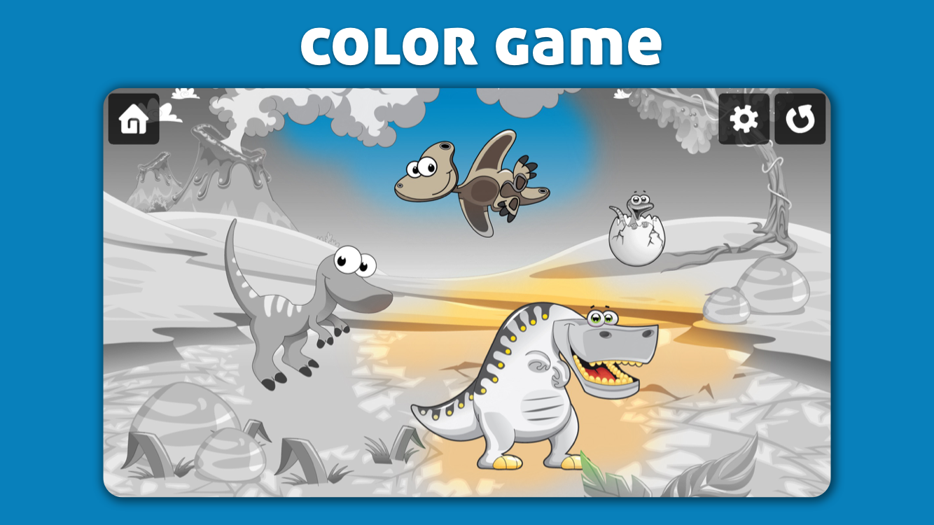 Android application Dinosaur games for kids screenshort