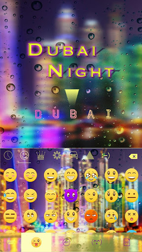Dubai Night Keyboard Theme Screen 2