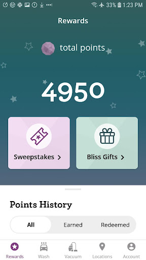 Android application BLISS Car Wash screenshort