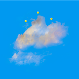 Money in clouds icon