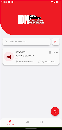 Android application IDN Rastreamento screenshort