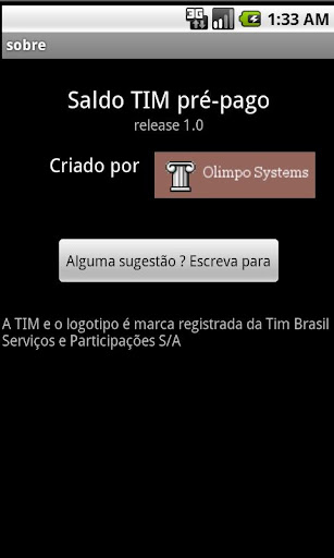 Saldo Pré-Pago TIM Screen 2