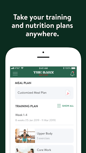 The Barn Bootcamp Screen 2
