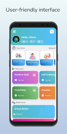 Android application Staff Nurse Exam screenshort