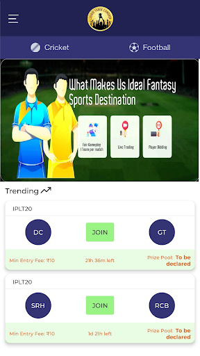 Android application TUG Fantasy screenshort