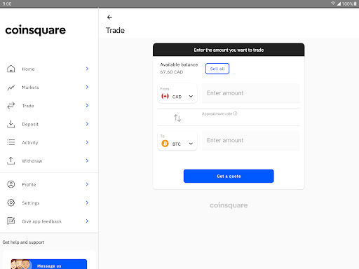 Coinsquare Buy Bitcoin Canada