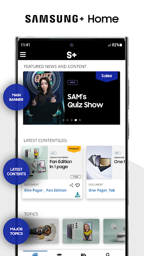 Android application Samsung Plus Mobile screenshort