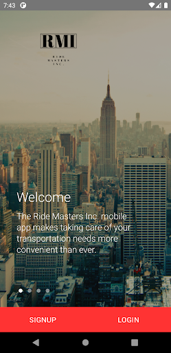 Android application Ride Masters screenshort