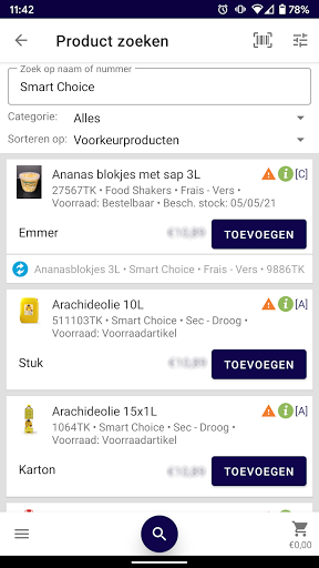 Bidfood België Screen 3
