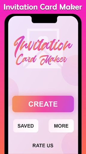 Android application Invitation Card Maker Pro screenshort