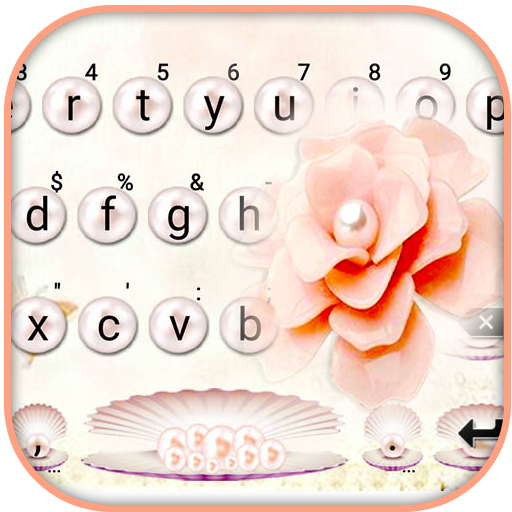 Pretty Pearl Flowers Keyboard logo