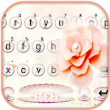 Pretty Pearl Flowers Keyboard Theme icon