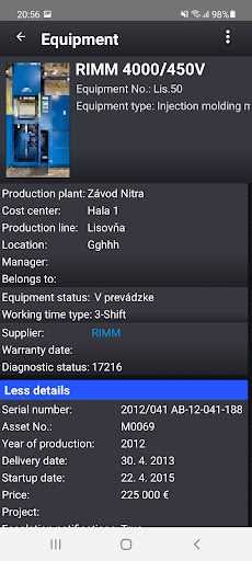 MaintPlan CMMS / Maintenance Screen 2