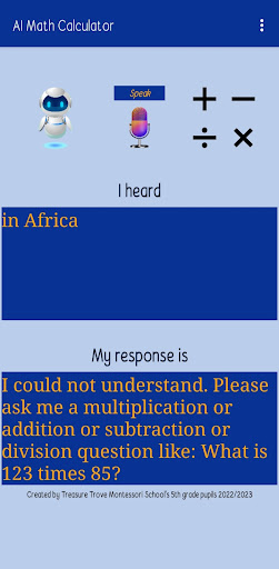 Android application AI Math Calculator screenshort