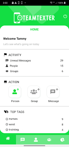 Android application TeamTexter screenshort