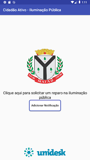 Android application Matão Iluminação Pública screenshort