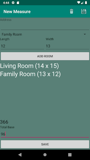 Android application Brumit: Flooring Job Estimator screenshort
