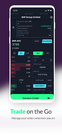 Iress Trading Mobile Screen 3