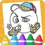 Cover Image of Herunterladen Glitter Emoji Coloring Pages 1.0 APK