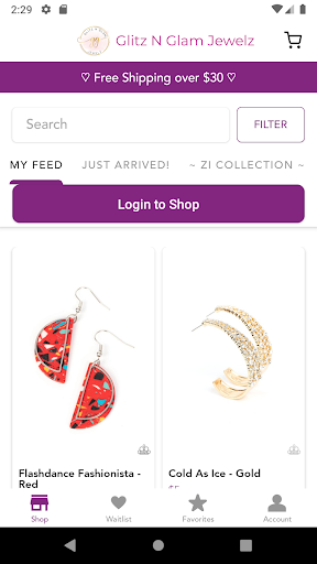 Screenshot of Glitz N Glam Jewelz