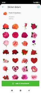 Blumen  Rosen-Aufkleber WAStickerApps apk download 5