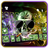 Smoking Skull Keyboard Theme icon