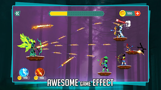 Screenshot 15 Stickman Archer: Guerra Arcos android